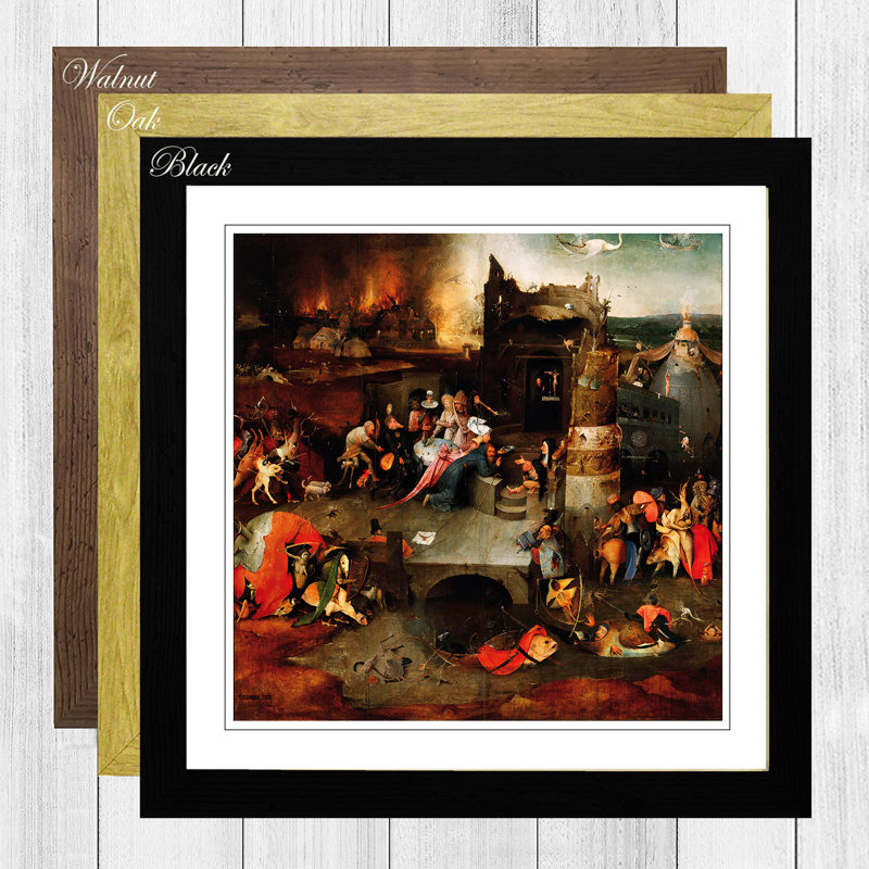 Hieronymus Bosch - Single Picture Frame Painting, Walnut