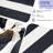 28.5 x 28.5 In Patio Furniture Cushions set of 4, Fade Resistant Outdoor Seat Cushions with 4 pairs of Ties, Deep Seat Cushion for Seat Patio Chairs, Rattan Furniture, Wicker Seating, outdoor Adirondack Chair,Black And White Stripes-123270673-123270682