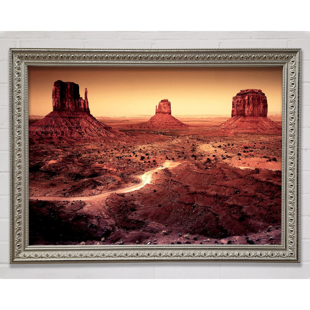 Dunkles Monument Valley Arizona - Druck