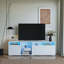 Dovi TV Stand, TV Console With LED Lights, Media Centre-87377030