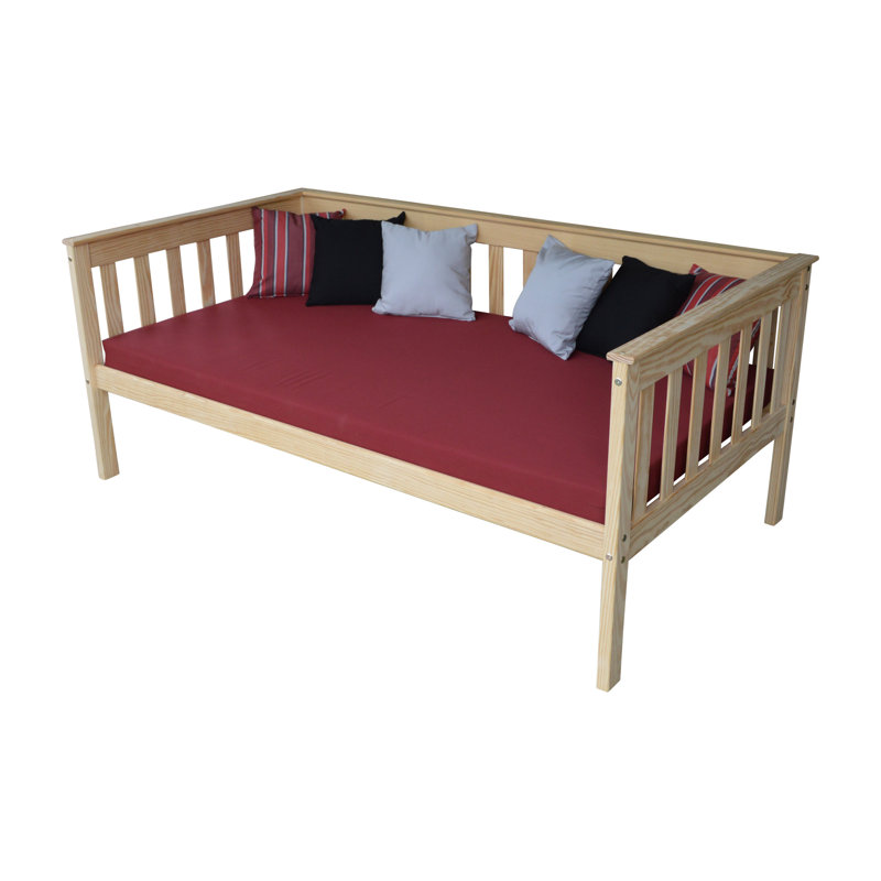 Sharo Solid Wood Daybed, Unfinished, Full