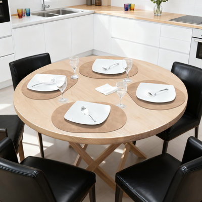 Ensemble de 4 napperons résistants à la chaleur, napperons lavables en similicuir de qualité supérieure, imperméables et résistants à l'huile pour la salle à manger de cuisine