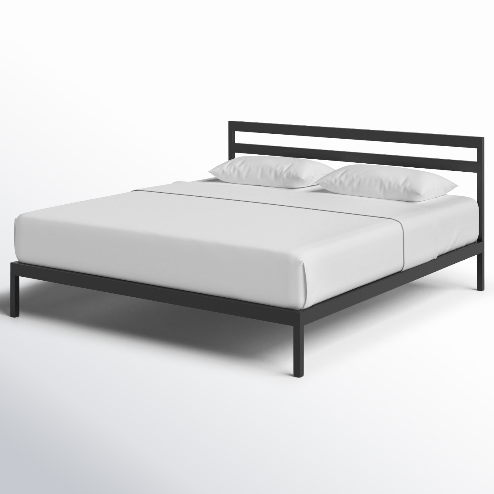 Aston Slat Bed, Black, King