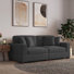 2 - Piece Upholstered Corduroy Modular Sectional Sofa with Pillow Back and Solid Wood Legs