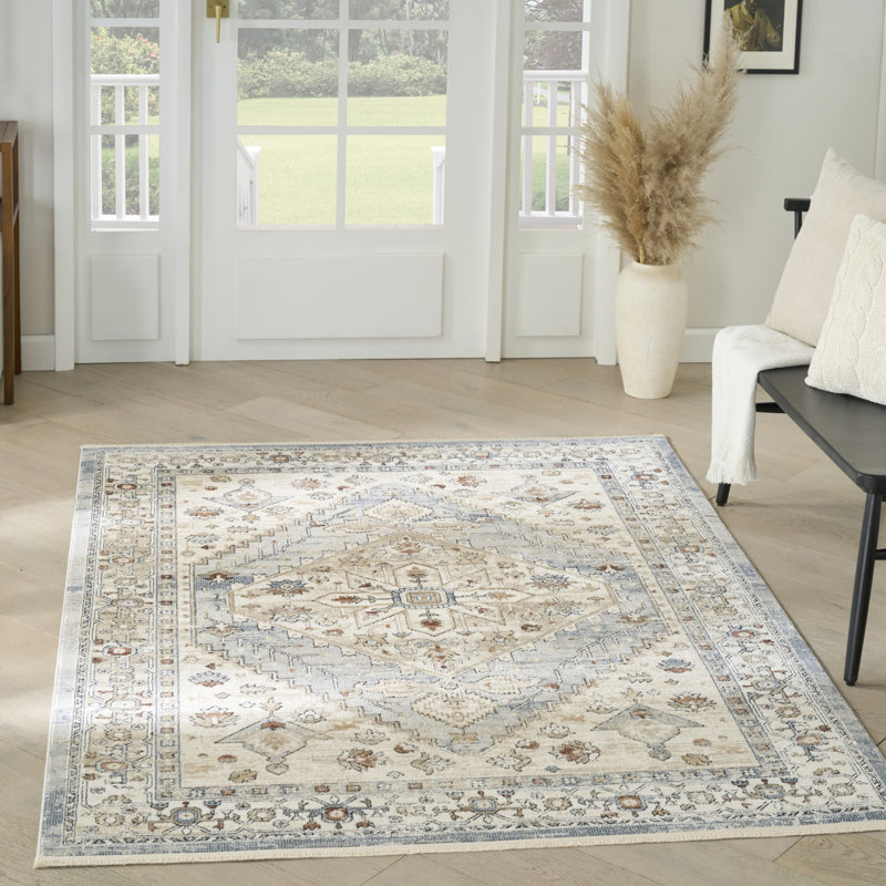 Tapis taupe Nourison Pardis, Rectangle 4pi x 6 pi