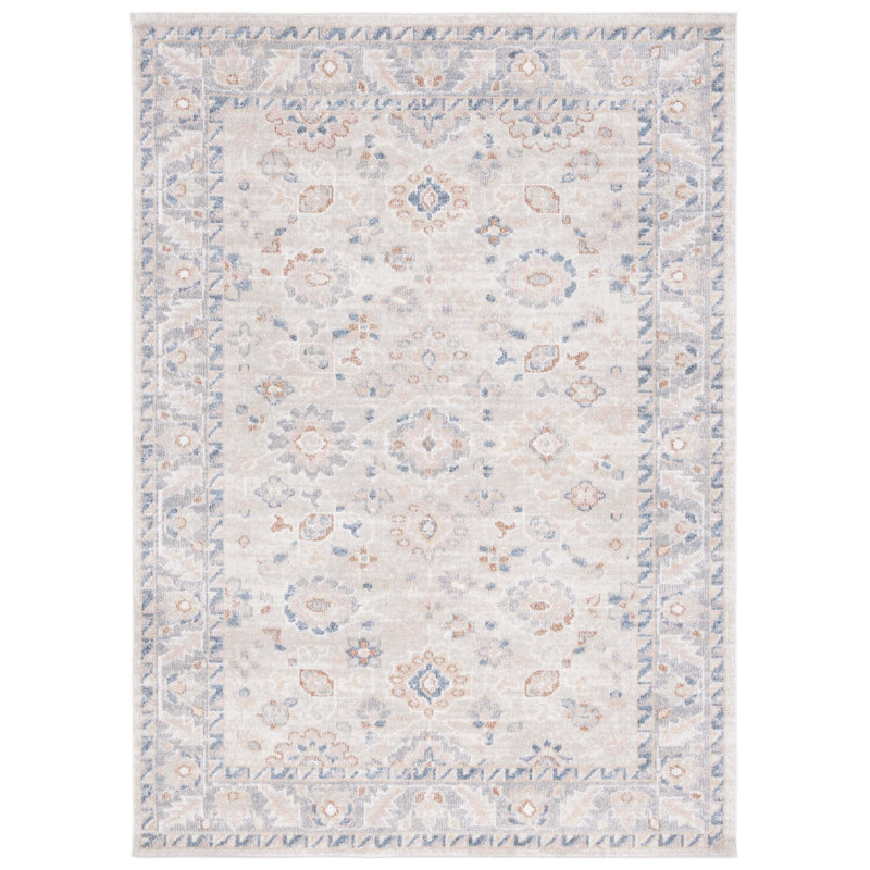 Eeli Washable Performance Machine Washable Oriental Rug, Square 6'7" 