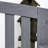 56" Outdoor Wood Bench With And Armrest, 2 For Patio, Porch, Poolside, Balcony Grey Armrest Gray
