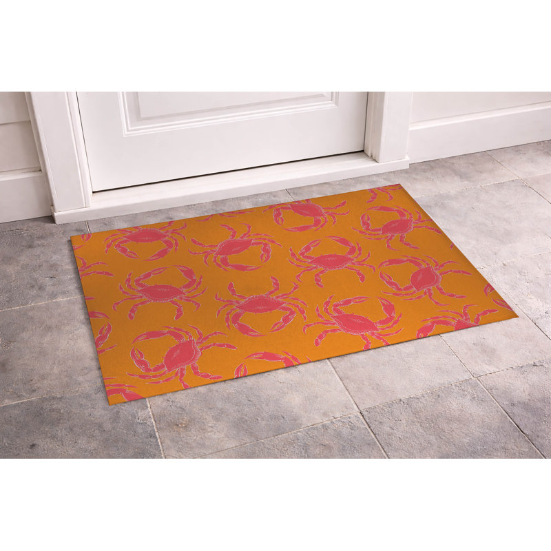 Paillasson Crabby, Orange, L 21 po x L 34 po