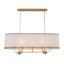 Lustre linéaire à intensité variable 8 lumières Mihaica