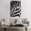 Zebra Stare by Bob Larson - Print on Canvas-89229140-42157120