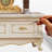 Luxury Carved Marble Coffee Table-106679825