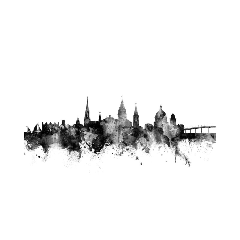 Annapolis, Maryland In Black & White by Michael Tompsett - Wrapped Canvas Gallery-Wrapped Canvas Giclée
