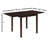 Rectangular 52-Inch Extension Dining Table, Cappuccino