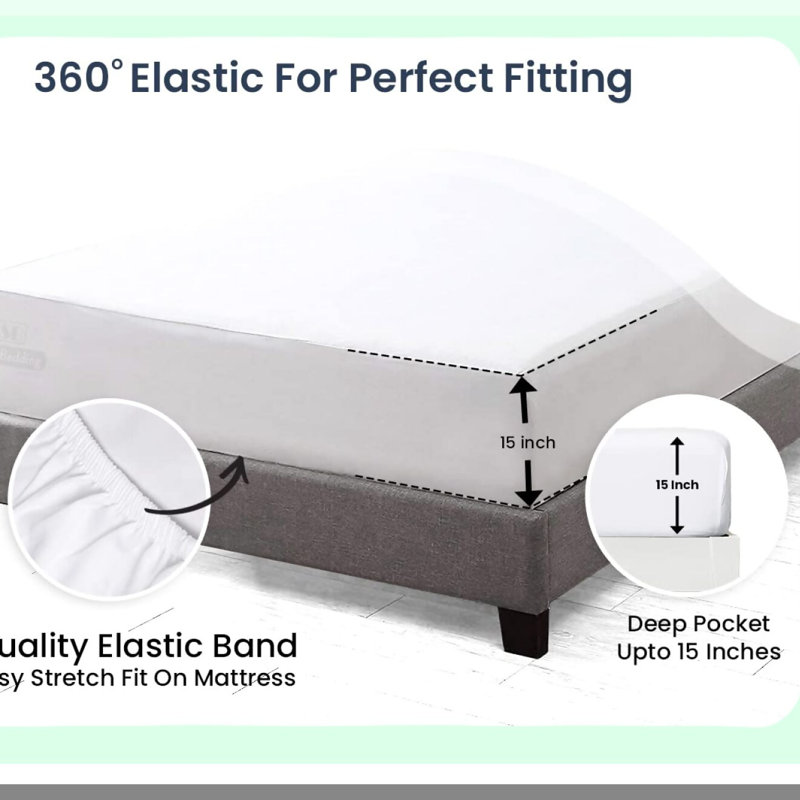 Luxury Comfort 400 Thread Count Cotton Bed Sheet Set - Hotel Quality Softness - 4 Piece Sheet Set with Fitted Sheet, Flat Sheet, and Pillowcases - Deep Pocket Design for a Perfect Fit - Chocolate Sol