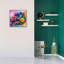  «Flower Paint Splash 3» par Rey Klimt, art mural sur toile, 26 po x 26 po-428727447