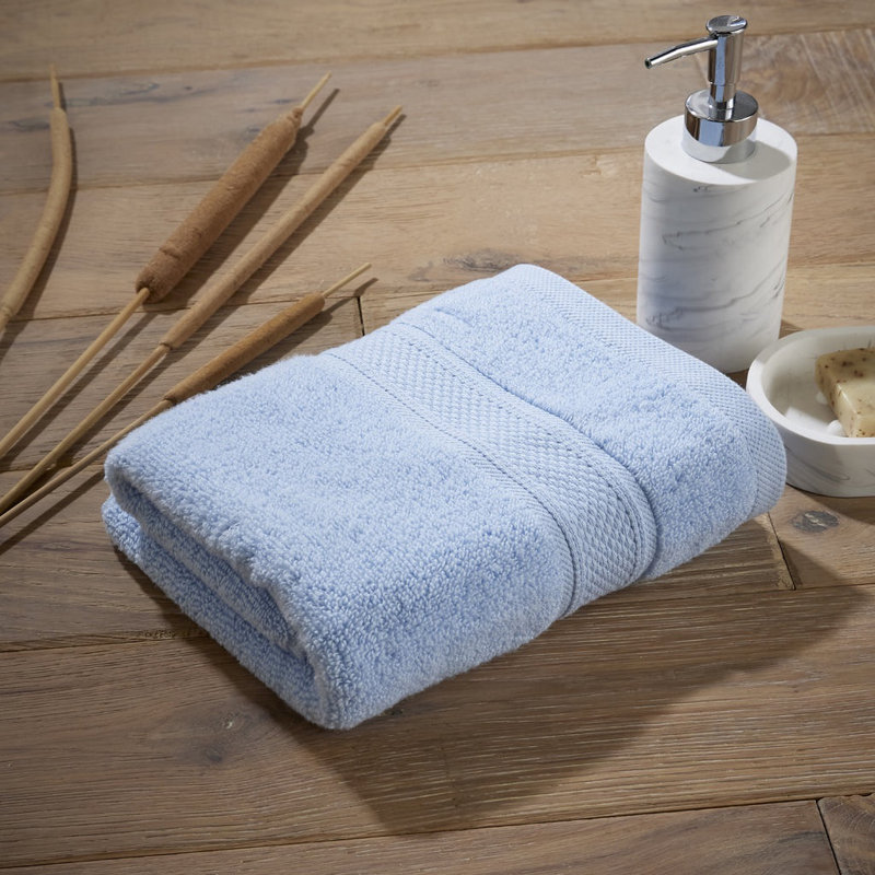 Luxury Zero Twist 100% Cotton Hand Towel, Sky Blue