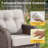 Harbor 8-Piece Outdoor Wicker Patio Furniture Sofa Set With 55,000 BTU Fire Pit Table, Swivel Chairs & Thick Cushions-1014989652