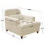 Chaise longue d'intérieur rembourrée 36 po 36 po, ensemble de 2-636565942