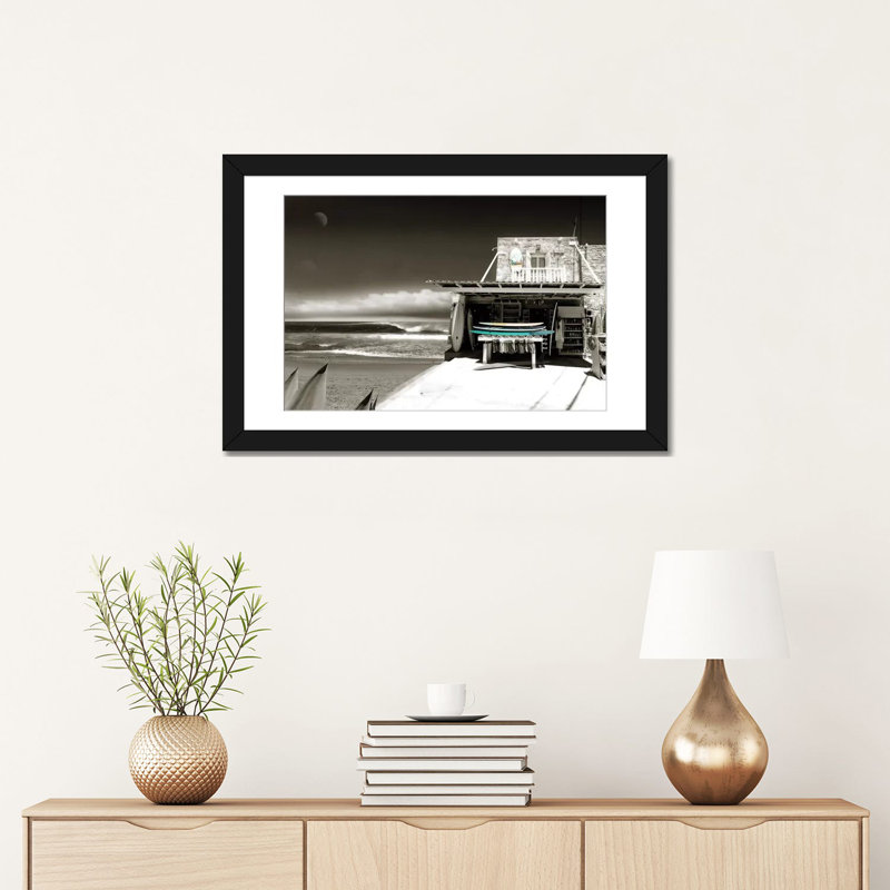 «Surf's Up», impression sur toile, H 18 po x l 26 po x P 1,5 po, Toile encadrée noire