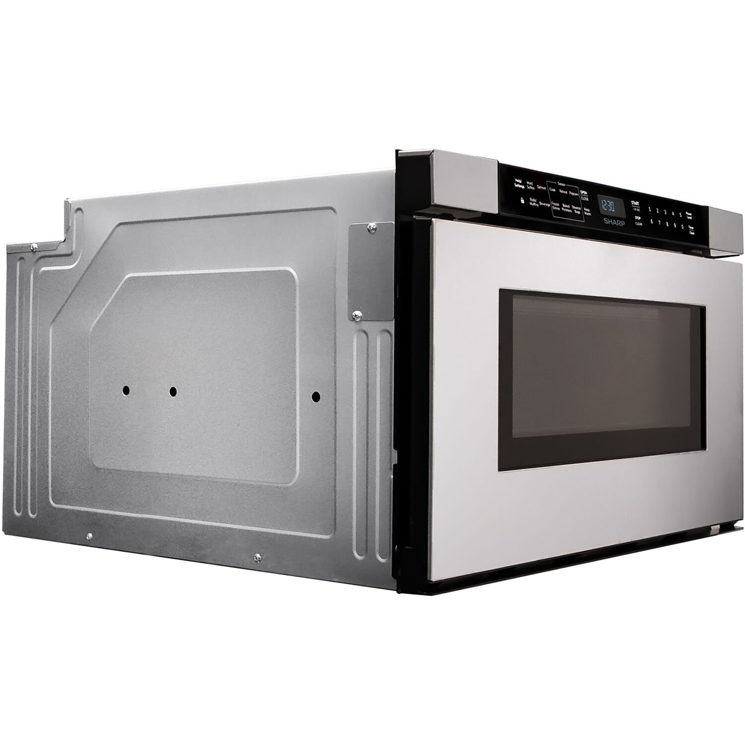 FORNO 1.6-cu ft 1000-Watt Built-In Microwave with Sensor Cooking Controls  (Stainless Steel) in the Built-In Microwaves department at