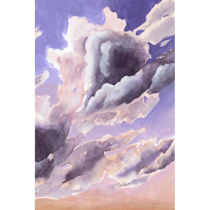 Amethyst Cumulus II by Grace Popp - Wrapped Canvas Painting, 91cm H x 61cm W