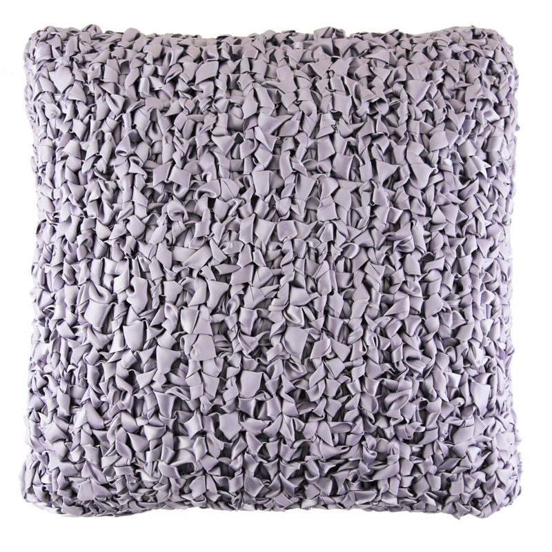 Housse et insert de coussin en tricot Ribbon, Lilas