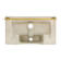 Claire Ceramic Rectangular Wall Mount Bathroom Sink with Overflow