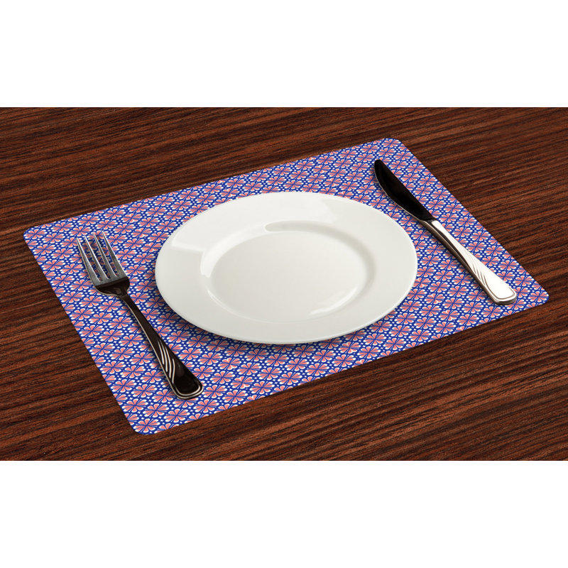 Polyester Floral Rectangle Placemat