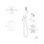Système de douche carré mural de 10 pouces avec valve brute Topcraft-114861671