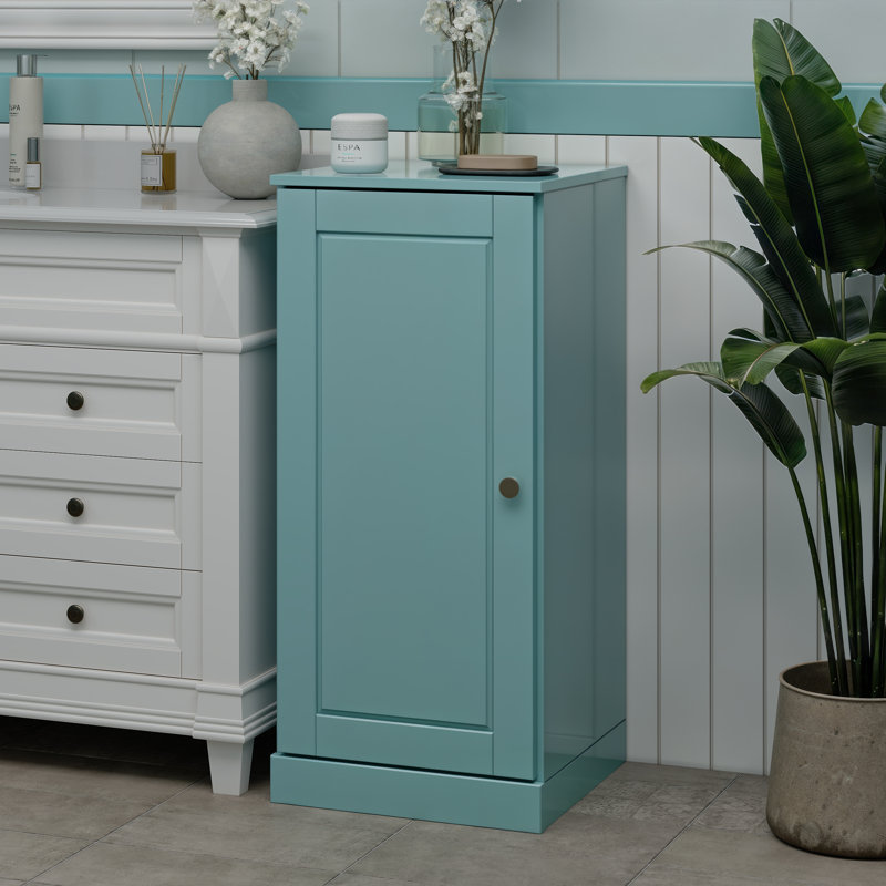 Armoire de rangement de salle de bain 100% bois massif Palace Imports, porte à panneau surélevé, tablettes réglables, 16,5 po de largeur, 35,75 po de hauteur