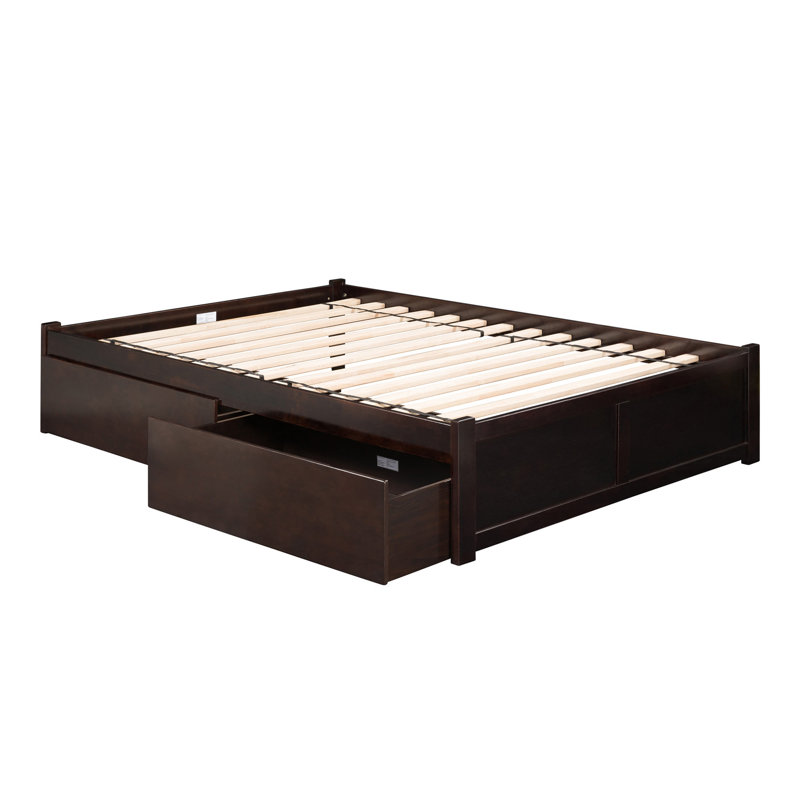 Avdain Platform Storage Bed, Espresso