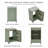 Compact Freestanding Bathroom Vanity with Ceramic Sink-464050364