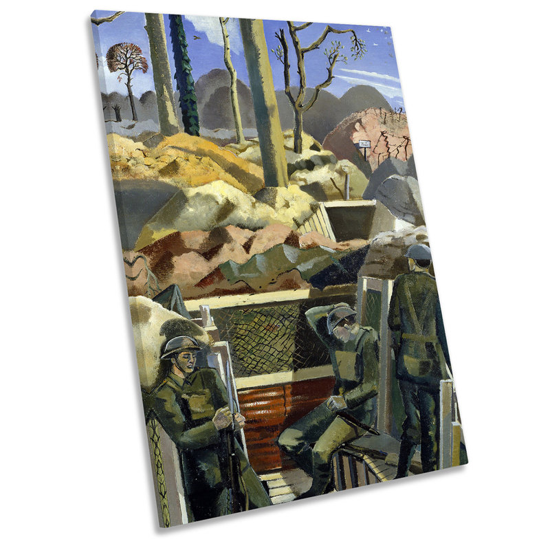 Paul Nash Spring In The Trenches Ridge Wood - Wrapped Canvas Painting, 137.2cm H x 91.4cm W x 4cm D