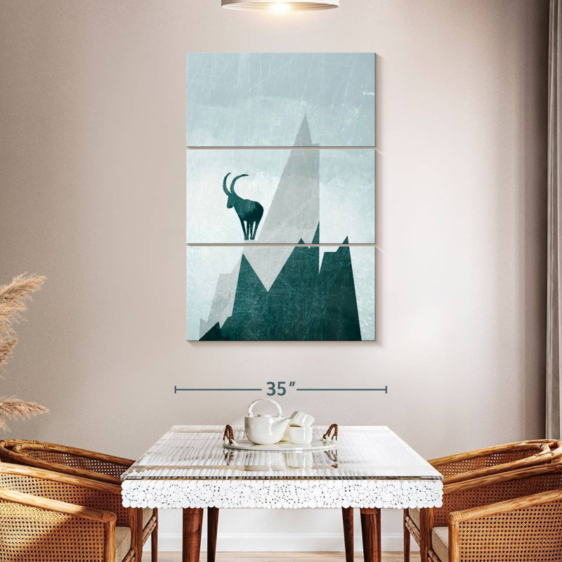 Brampt Blue Mountain Goat, 50" H x 32" W