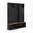Entryway Hall Tree with Bench, 3 Top Cubbies & Bottom Storage, Farmhouse Coat Rack for Organized Living