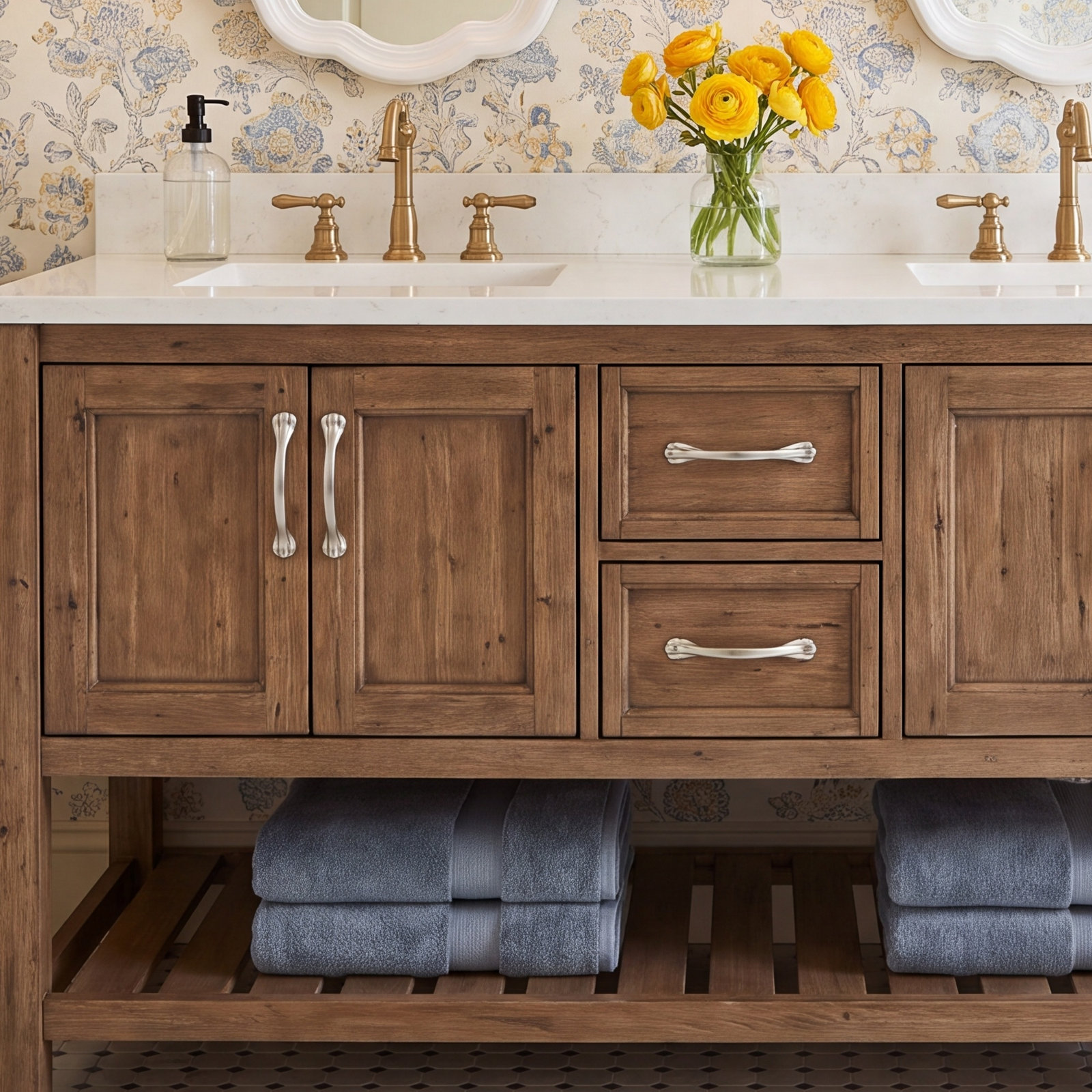 Classic Arch Cabinet Pull, Satin Nickel