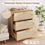 Commode 3 tiroirs moderne en bois pour chambre à coucher