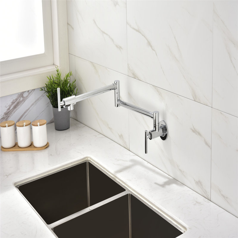 KISRAIS Kitchen Faucet, Silver