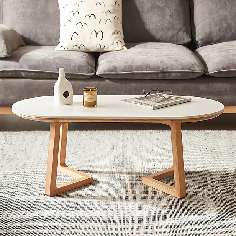 Table basse Burlywood, H 14,96 po x L 39,37 po x l 19,69 po