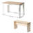 Space-Saving Wood Dining Table Set For 4, Dining Table Set With 2 Benches-1074248096-1074248109-1074248108
