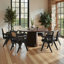 Rattan Dining Chair with Solid Wood Frame-864429668