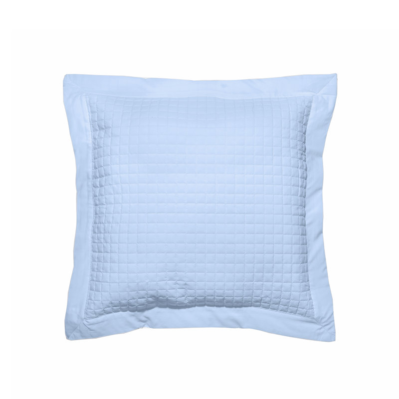  Taie décorative matelassée Grid Euro (ensemble de 2), Argent