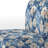 Enchanted Blue And White Peonies Pattern - Upholstered Farmhouse Slipper Chair, Rustic Floral Accent Chair