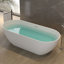 Baignoire de trempage autoportante 63 "x 30" avec drain