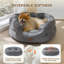 Lit pour chien et chat rond pour petits animaux de compagnie, nid lavable en peluche avec base antidérapante, intérieur-135269486-135386738