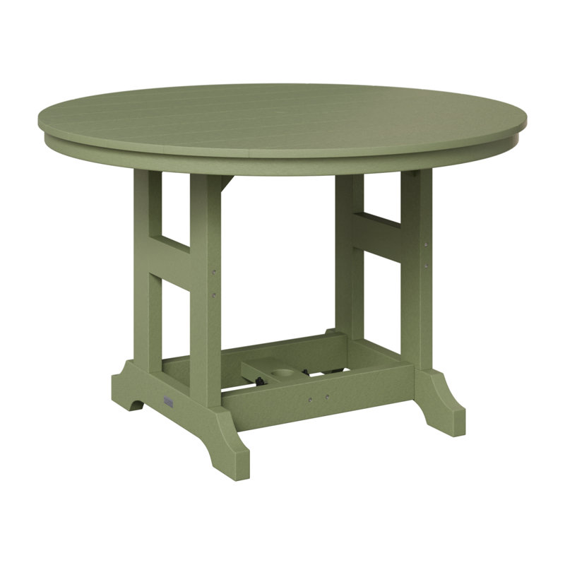 Table de bar ronde Berlin Garden, H 39,5 po x l 48 po x P 48 po, Sauge