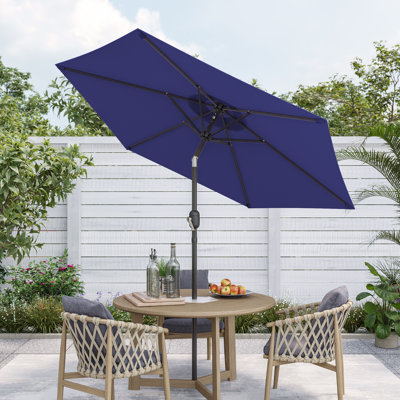Parasol de marché 90 po avec parasol de table pour l'extérieur