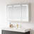 Santona Rectangular Medicine Cabinet with Aluminum Frameless LED Mirror-102809823