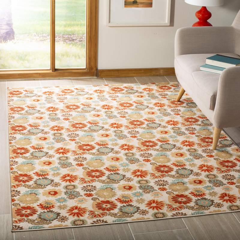 Tapis floral Metropolis, Rectangle 4 pi 7 po x 6 pi 6 po