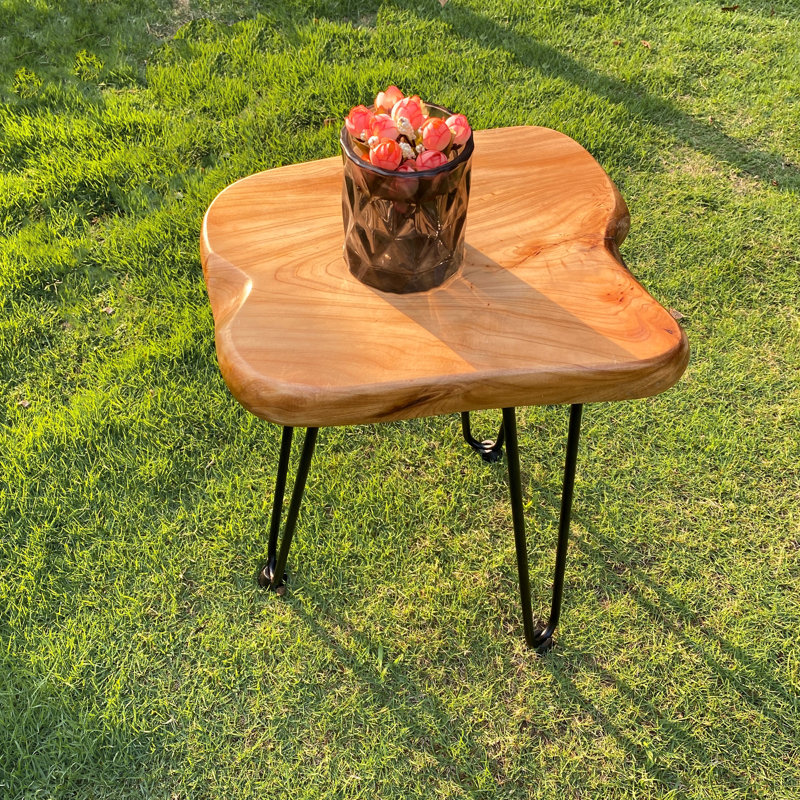 Estrellas Solid Wood Top End Table